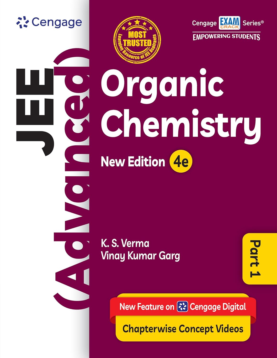 Cengage JEE Advanced Organic Chemistry Part-1 Best Textbook By K.S. Varma New Edition 4e - Bhandari Stationers Cengage JEE Advanced Organic Chemistry Part-1 Best Textbook By K.S. Varma New Edition 4e - Bhandari Stationers