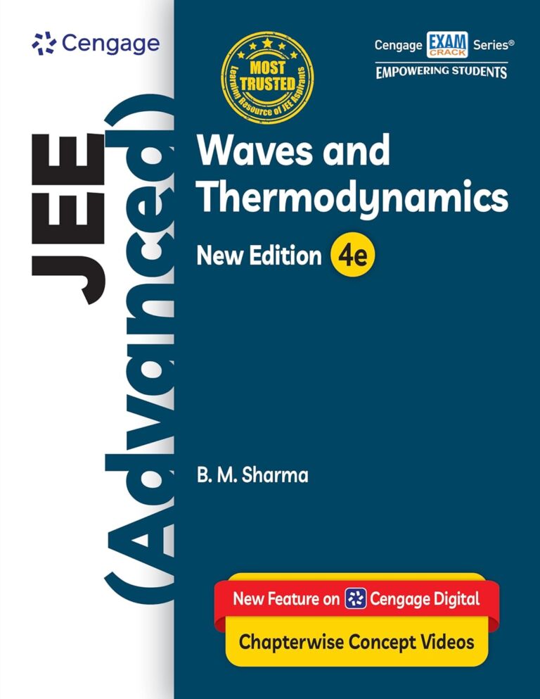 Cengage JEE Advanced Waves And Thermodynamics Textbook By B. M. Sharma New Edition 4e - Bhandari Stationers