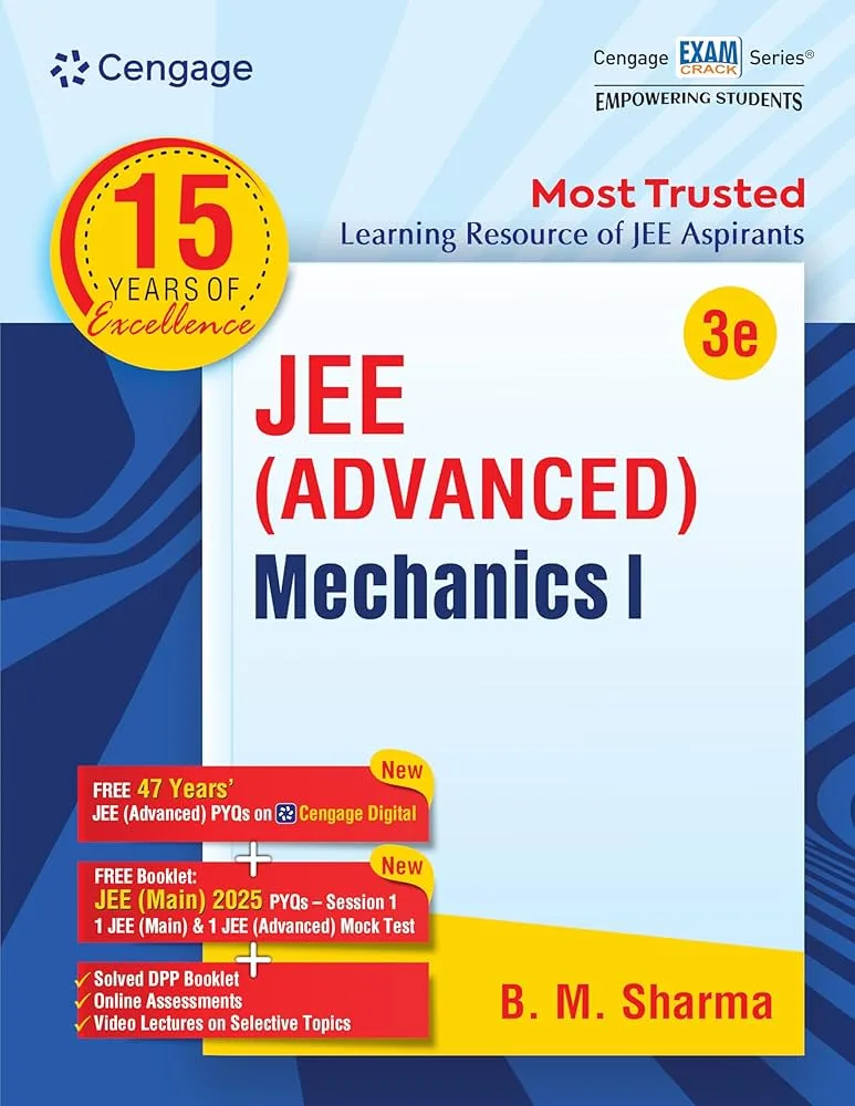 71LzrIZ0C3L._UF1000,1000_QL80_ Cengage 15 Years Of Excellence JEE Advanced Mechanics- 1 Textbook By B. M. Sharma - Bhandari Stationers - Best Stationery Store In Kota