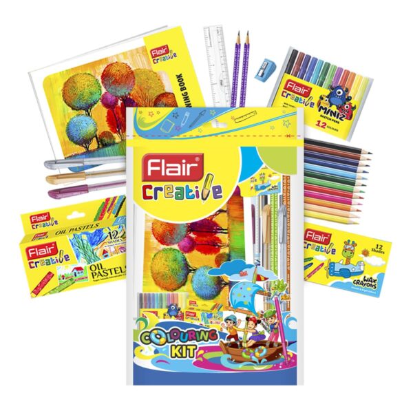 Flair Creative Series Coloring Kit Ideal for Gifting | Set of 11 Items - Bhandari Stationers