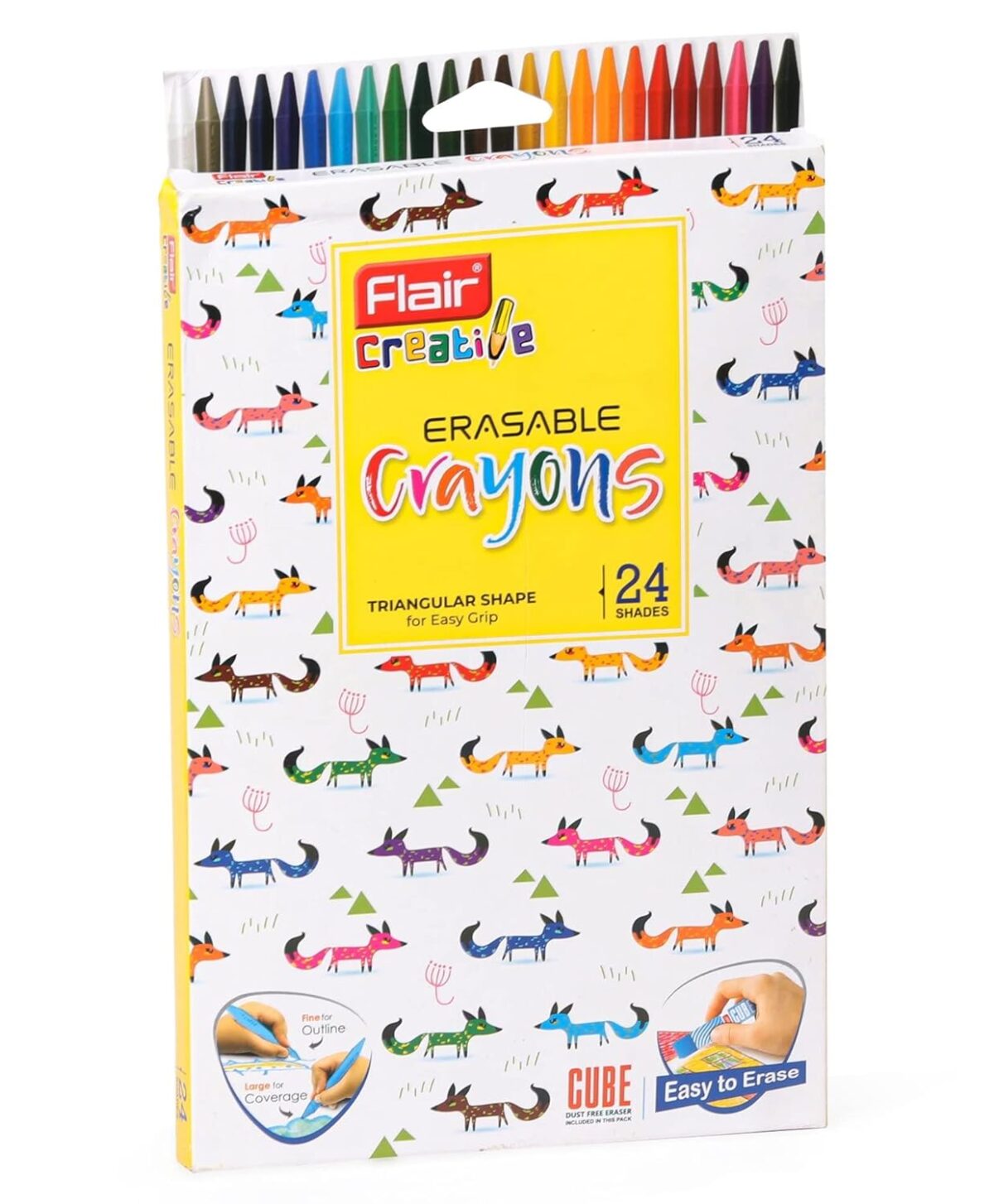 Flair Erasable Crayons 24 - Bhandari Stationers