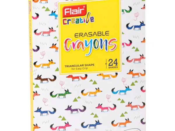 Flair Erasable Crayons 24 - Bhandari Stationers - Best Stationery Store In Kota
