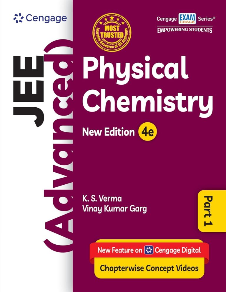 Cengage JEE Advanced Physical Chemistry Part-1 Best Textbook By K.S. Varma New Edition 4e - Bhandari Stationers