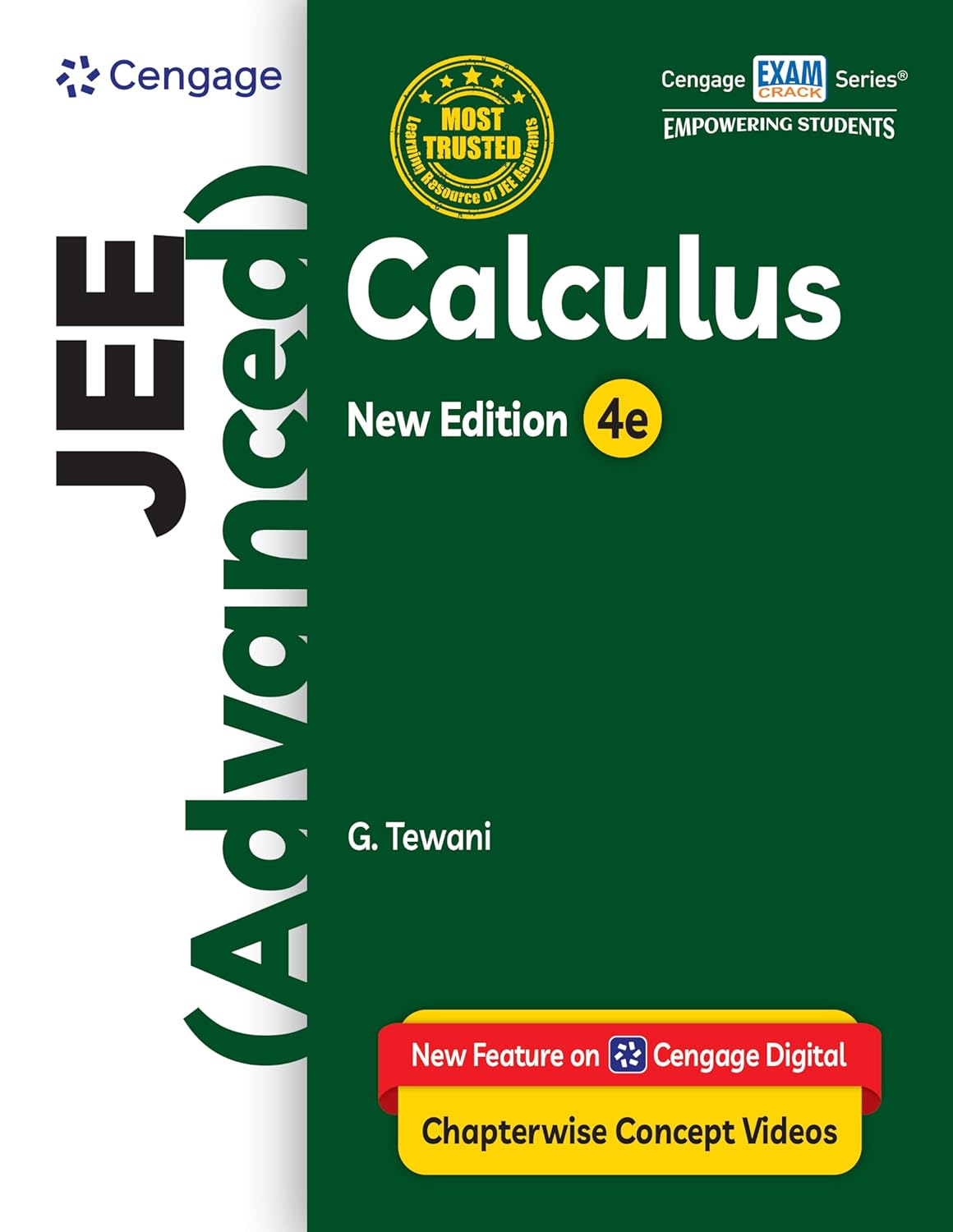 Cengage JEE Advanced Calculus Textbook New Edition 4e By G. Tewani - Bhandari Stationers Cengage JEE Advanced Calculus Textbook New Edition 4e By G. Tewani - Bhandari Stationers