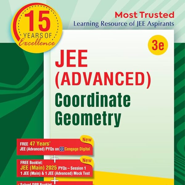 Cengage 15 Years Of Excellence JEE Advanced Coordinate Geometry Textbook By G. Tewani - Bhandari Stationers - Best Stationery Store In Kota