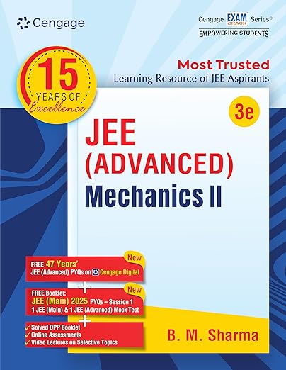 Cengage 15 Years Of Excellence JEE Advanced Mechanics- 2 Textbook By B. M. Sharma - Bhandari Stationers