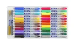 DOMS Brush Pen Set Of 24 Shades Box Pack | Includes One Silver & Gold Shade Inside - Bhandari Stationers - Best Stationery Store In Kota