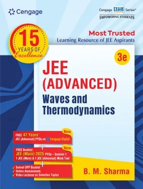 Cengage 15 Years Of Excellence JEE Advanced Waves And Thermodynamics Textbook By B. M. Sharma - Bhandari Stationers - Best Stationery Store In Kota