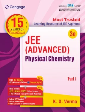 Cengage 15 Year Of Excellence JEE Advanced Physics Chemistry Part-1 By K.S. Varma - Bhandari Stationers - Best Stationery Store In Kota