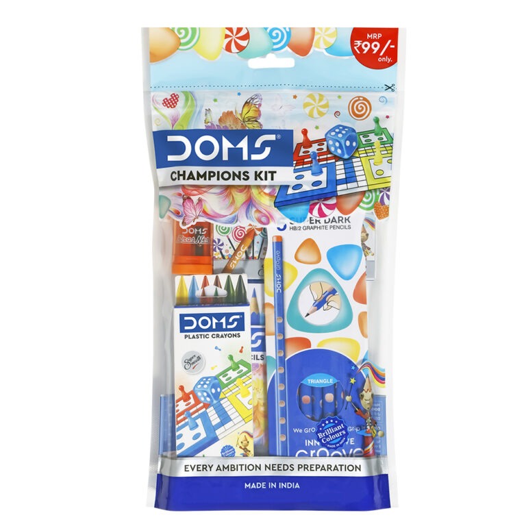 DOMS Champions Kit For Children | Kit For School Essentials | Combination of 6 Stationery Items - Bhandari Stationers - Bhandari Stationers - Best Stationery Store In Kota