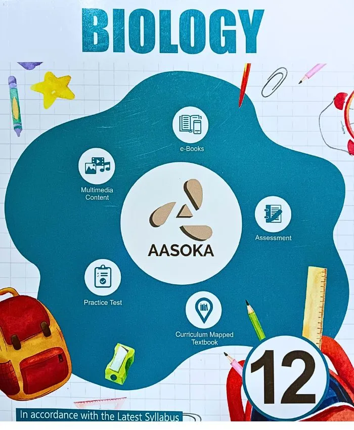 Aasoka Biology Textbook For Class 12th | By Ashok Sabharwal - Bhandari Stationers - Best Stationery Store In Kota