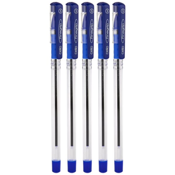 Cello Finegrip Ball Pen 5 Unit Pack