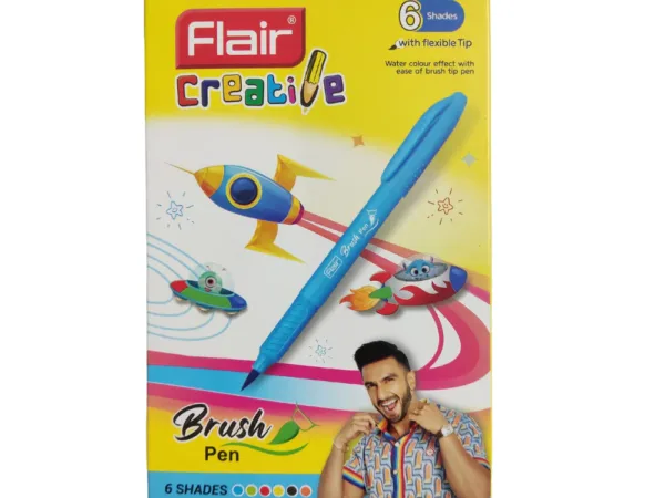 Flair Creative Brush Pen 6 Shades - Bhandari Stationers - Best Stationery Store In Kota