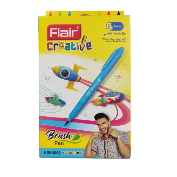 Flair Creative Brush Pen 6 Shades - Bhandari Stationers