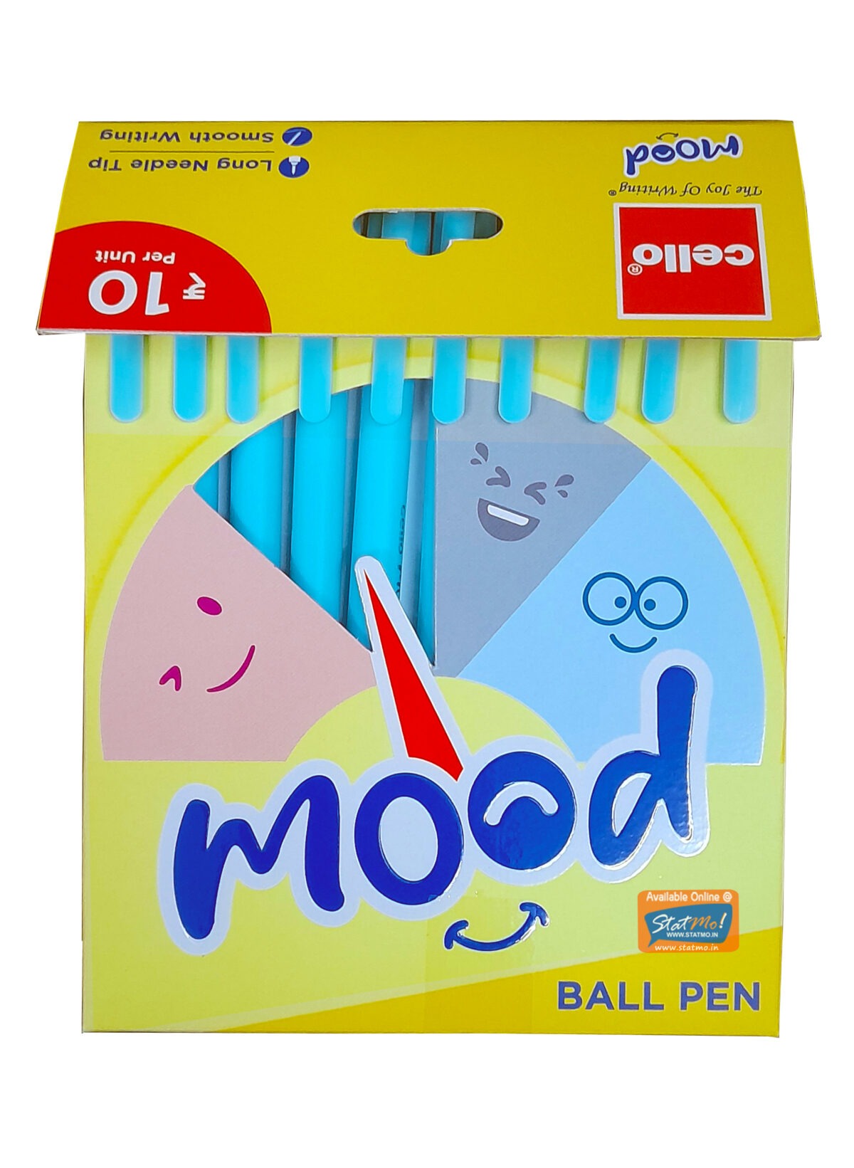 Cello Mood Ball Pen 10 Unit Pack - Bhandari Stationers