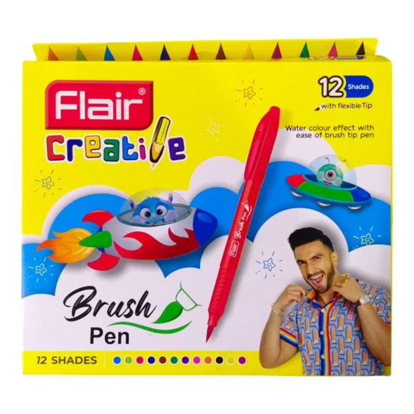 Flair Creative Brush Pen 12 Shades - Bhandari Stationers