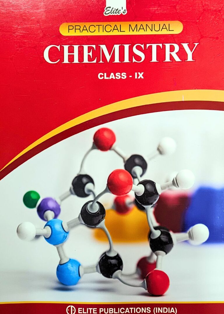 Elite's Practical Manual Chemistry For Class 9th - Bhandari Stationers - Best Stationery Store In Kota