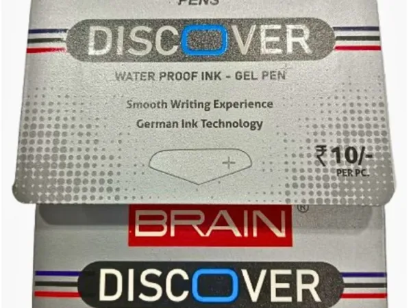 Brain Discover Waterproof Ink Gel Pen 10 Unit Pack - Bhandari Stationers - Best Stationery Store In Kota