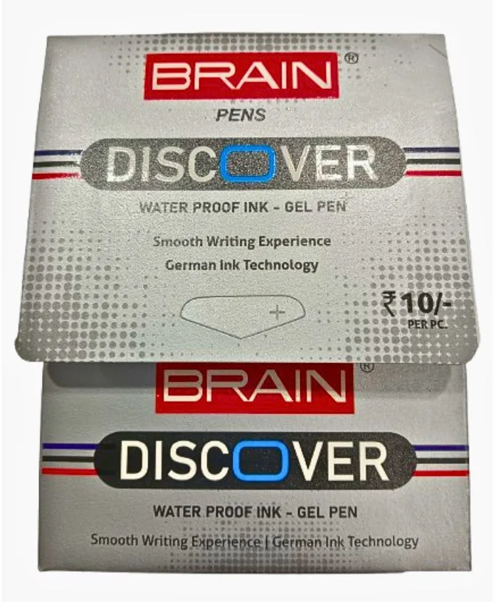 Brain Discover Waterproof Ink Gel Pen 10 Unit Pack - Bhandari Stationers - Best Stationery Store In Kota