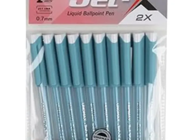 Unomax Jet X 2x Liquid Ballpoint Pen 10 Unit Pack - Bhandari Stationers - Best Stationery Store In Kota