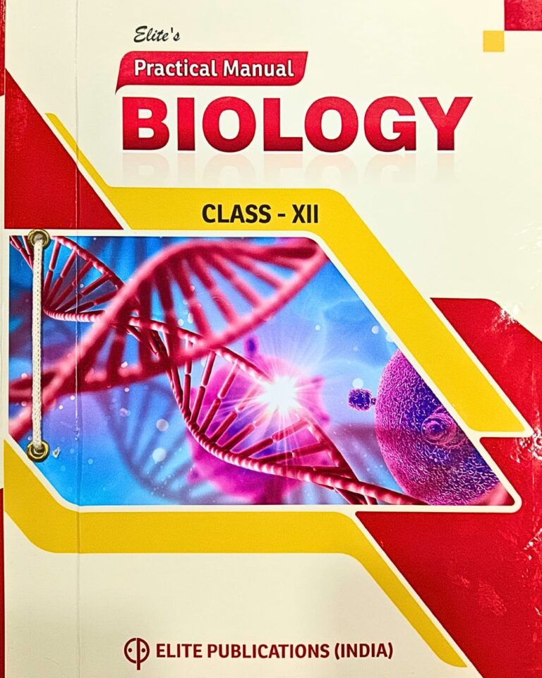 Elite's Biology Practical Note Book For Class 12th New Edition - Bhandari Stationers - Best Stationery Store In Kota