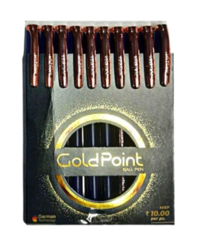 Hauser Gold Point Ball Pen 10 Unit Pack - Bhandari Stationers - Best Stationery Store In Kota