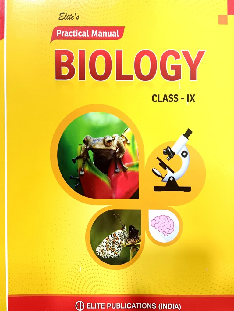 Elite's Practical Manual Biology For Class 9th - Bhandari Stationers - Best Stationery Store In Kota