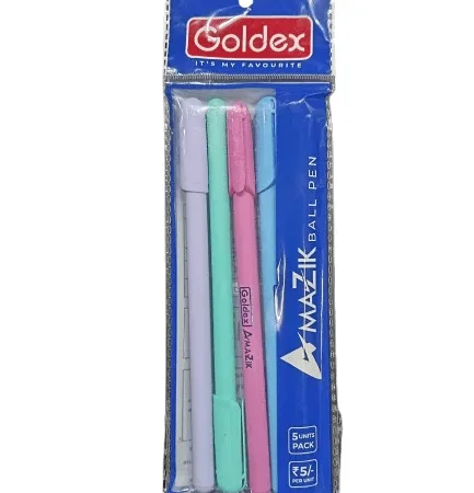 Goldex MaZik Ball Pen 5 Unit Pack - Bhandari Stationers - Best Stationery Store In Kota