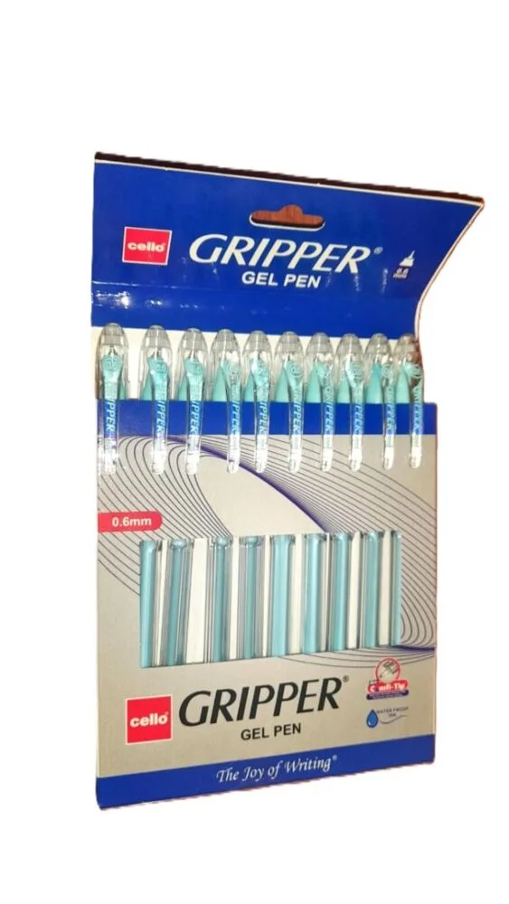 Cello Gripper Gel Pen 10 Unit Pack - Bhandari Stationers - Best Stationery Store In Kota