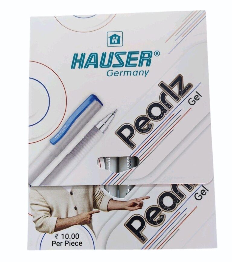 Hauser Pearlz Gel Pen 10 Unit Pack - Bhandari Stationers - Best Stationery Store In Kota