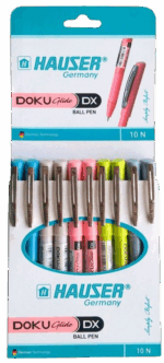 Hauser Doku Glide DX Ball Pen 10 Unit Pack - Bhandari Stationers
