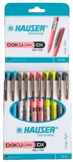 Hauser Doku Glide DX Ball Pen 10 Unit Pack - Bhandari Stationers - Best Stationery Store In Kota