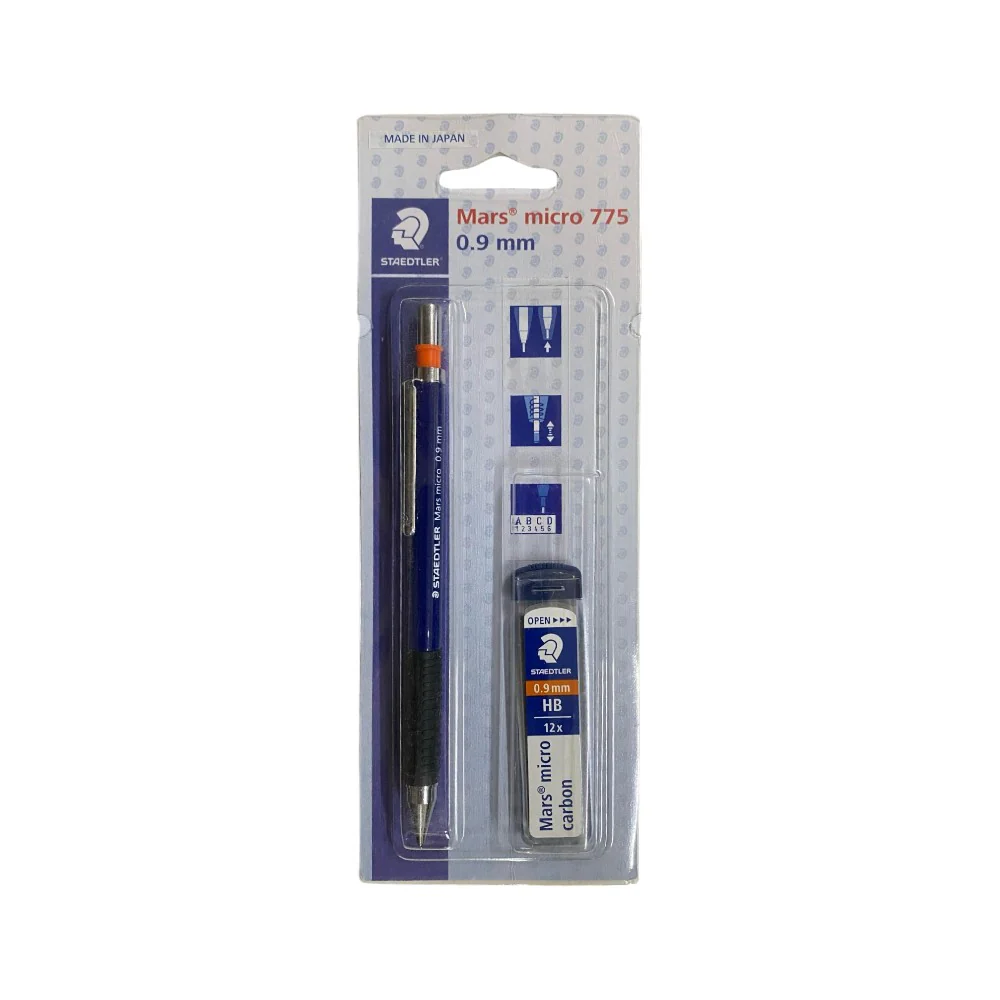 staedtler-mars-micro-775-mechanical-pencil-0-9mm Staedtler Mars Micro 775 Mechanical Pencil 0.9mm HB with Lead Tube - Bhandari Stationers - Best Stationery Store In Kota