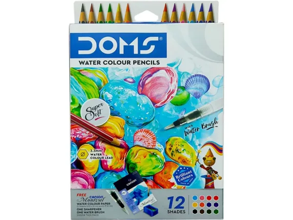 Doms Super Soft 12 Shades Colour Pencils - Bhandari Stationers - Best Stationery Store In Kota
