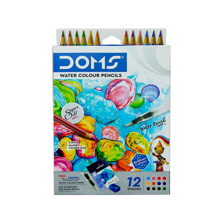 Doms Super Soft 12 Shades Colour Pencils - Bhandari Stationers