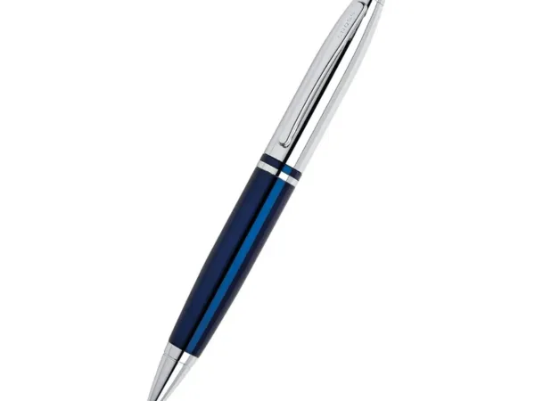 Cross Premium Blue & Chrome Ball-Point Pen - Bhandari Stationers - Best Stationery Store In Kota