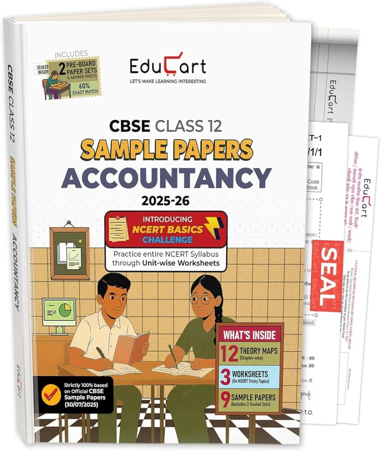 Edu Cart CBSE Accountancy Sample Question Paper For Class 12th, 2025-26 With Solution - Bhandari Stationers