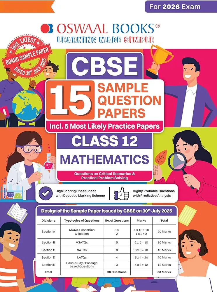 81AVm-iLWSL._AC_UF1000,1000_QL80_ (1) Oswaal Books CBSE Mathematics 15 Sample Question Paper For Class 12th, 2025-26 With Solution - Bhandari Stationers