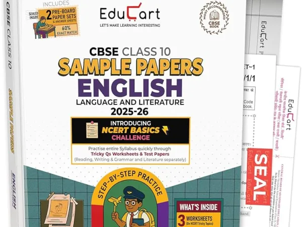 Edu Cart CBSE Mathematics (Basic) Sample Question Paper For Class 10th, 2025-26 With Solution - Bhandari Stationers