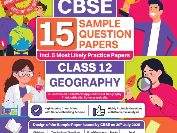 Oswaal Books CBSE Geography 15 Sample Question Paper For Class 12th, 2025-26 With Solution - Bhandari Stationers