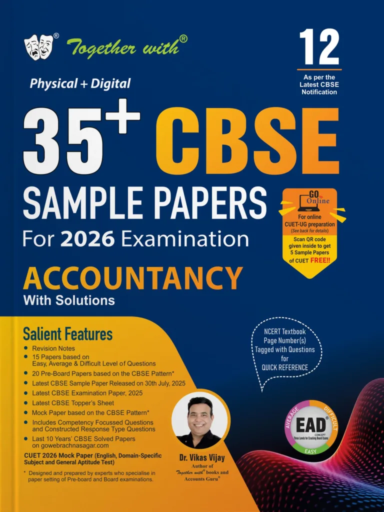 Together With CBSE Accountancy Sample Question Paper For Class 12th, 2025-26 With Solutions - Bhandari Stationers