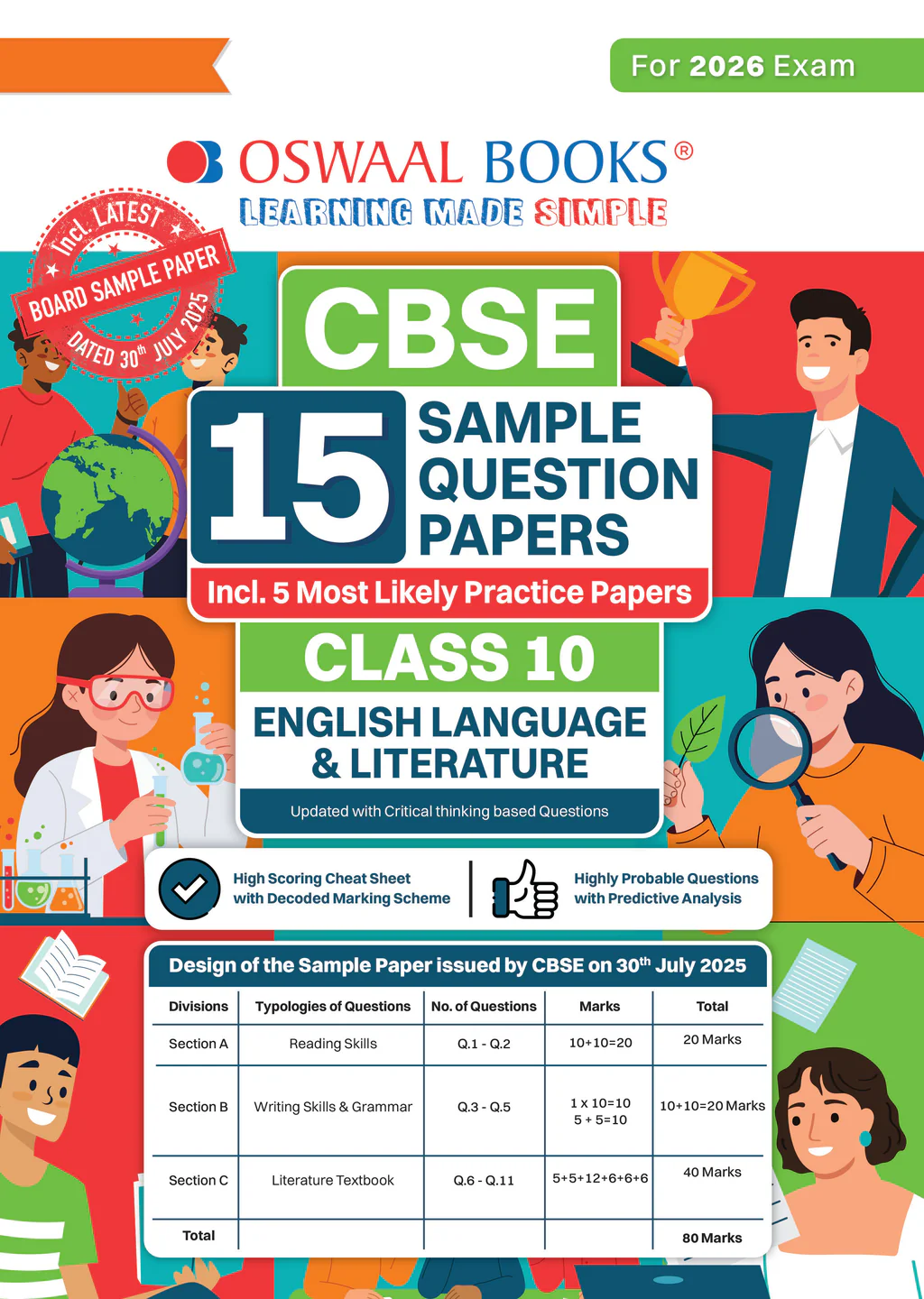 9789373018799_9e60cbb1-4bf3-4602-8eed-91120dbf1566_1024x Oswaal Books CBSE English Language and Literature 15 Sample Question Paper For Class 10th, 2025-26 With Solutions - Bhandari Stationers