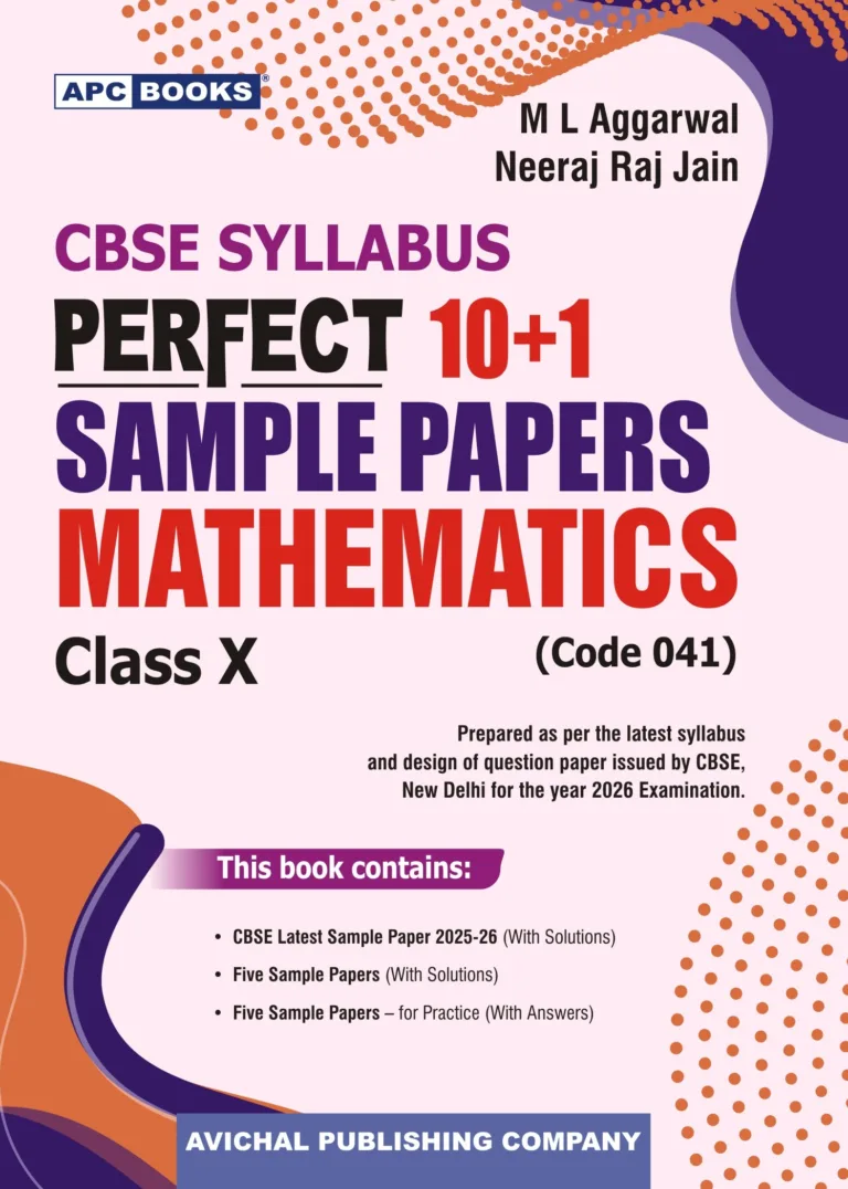 APC Books CBSE Mathematics 10+1 Sample Question Paper For Class 10th, 2025-26 With Solution - Bhandari Stationers