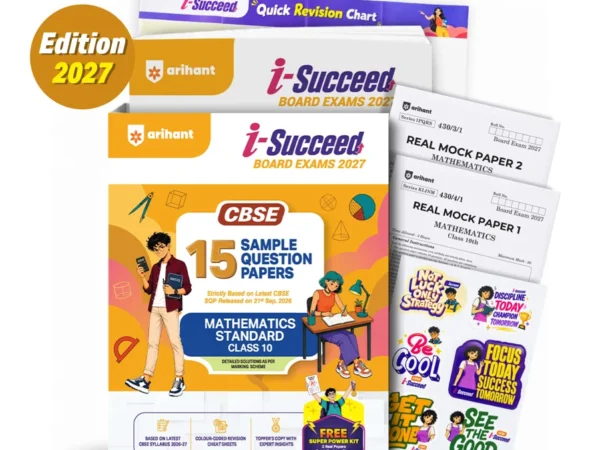 Arihant Mathematics 15 Sample Paper For CBSE Class 10th 2027 With Solutions - Bhandari Stationers Kota