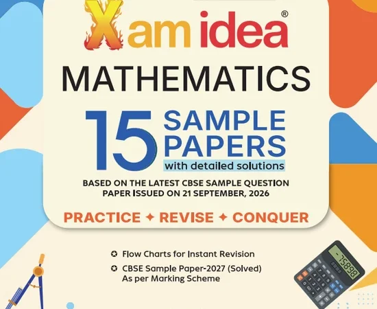 VK Xam idea Mathematics 15 Sample Questions Papers For CBSE Class 10th With Detailed Solutions - Bhandari Stationers Kota