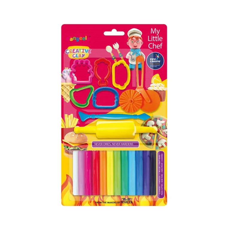 Pidilite Creative Clay 12 Shades Crafting For Children - Bhandari Stationers