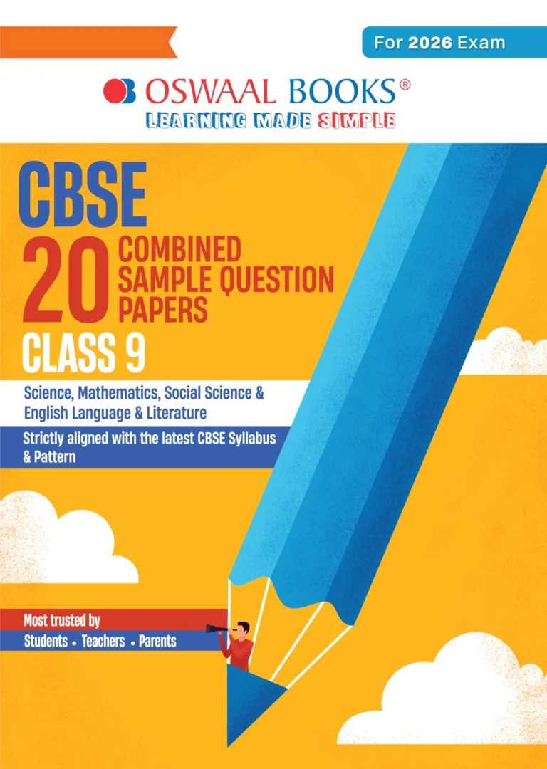 Oswaal Books CBSE All Subject 20 Combined Sample Question Paper For Class 9th - Bhandari Stationers