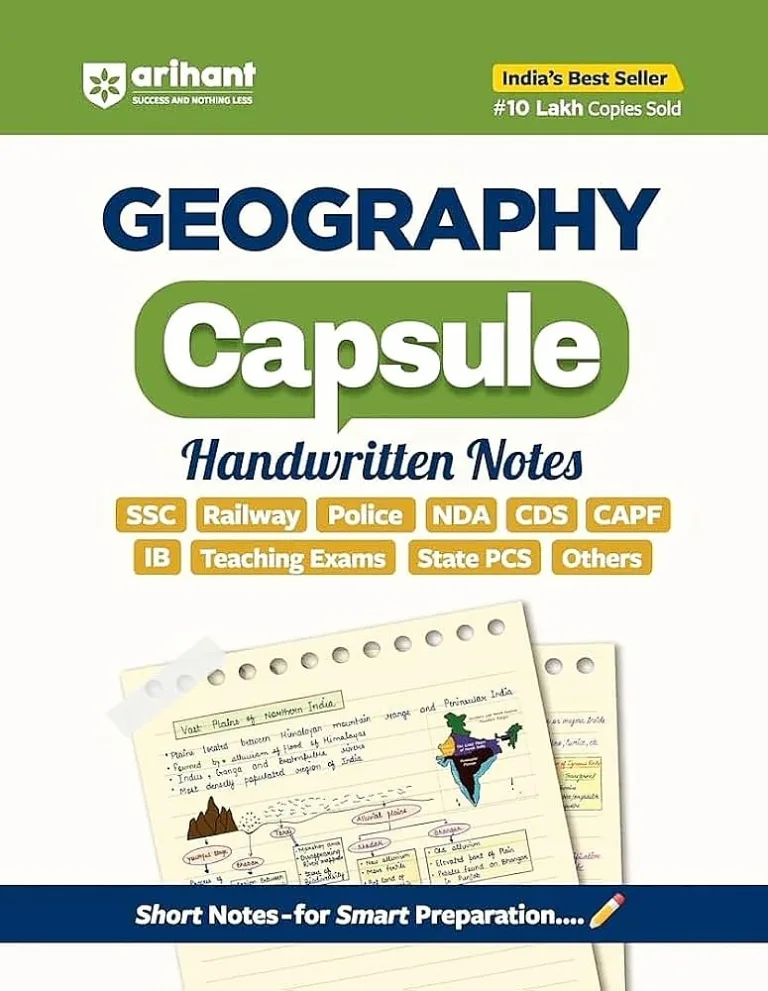 Arihant Geography Handwritten Notes Capsule - Bhandari Stationers