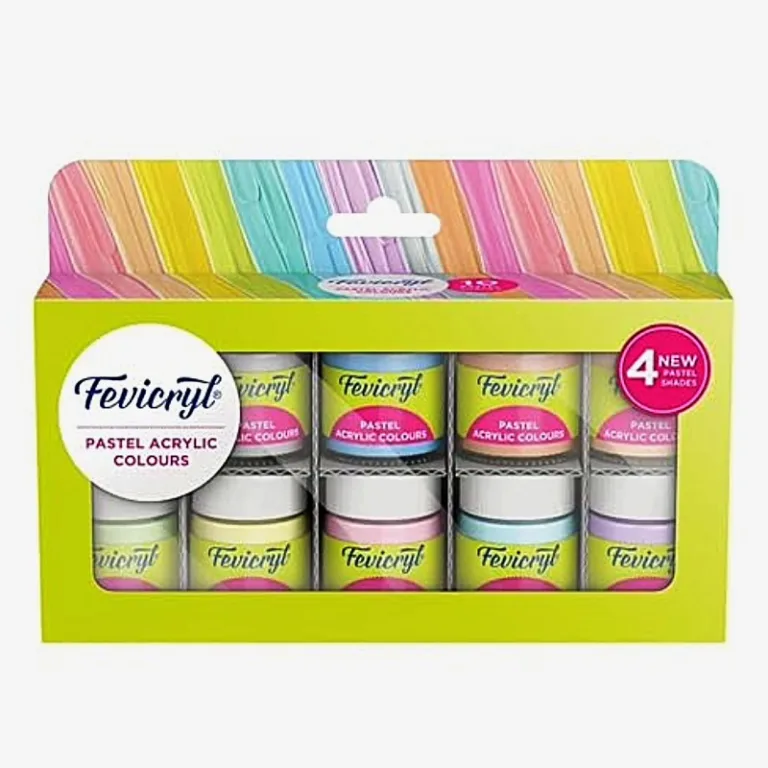 Pidilite Fevicryt Pastel Acrylic Color Kit 10 Shades - Bhandari Stationers