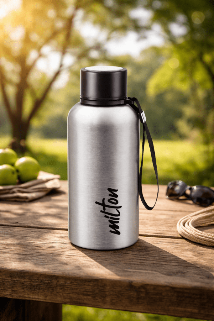 Aura Thermo-Steel Hot & Cold Water Bottle 500ml – Milton - Bhandari Stationers